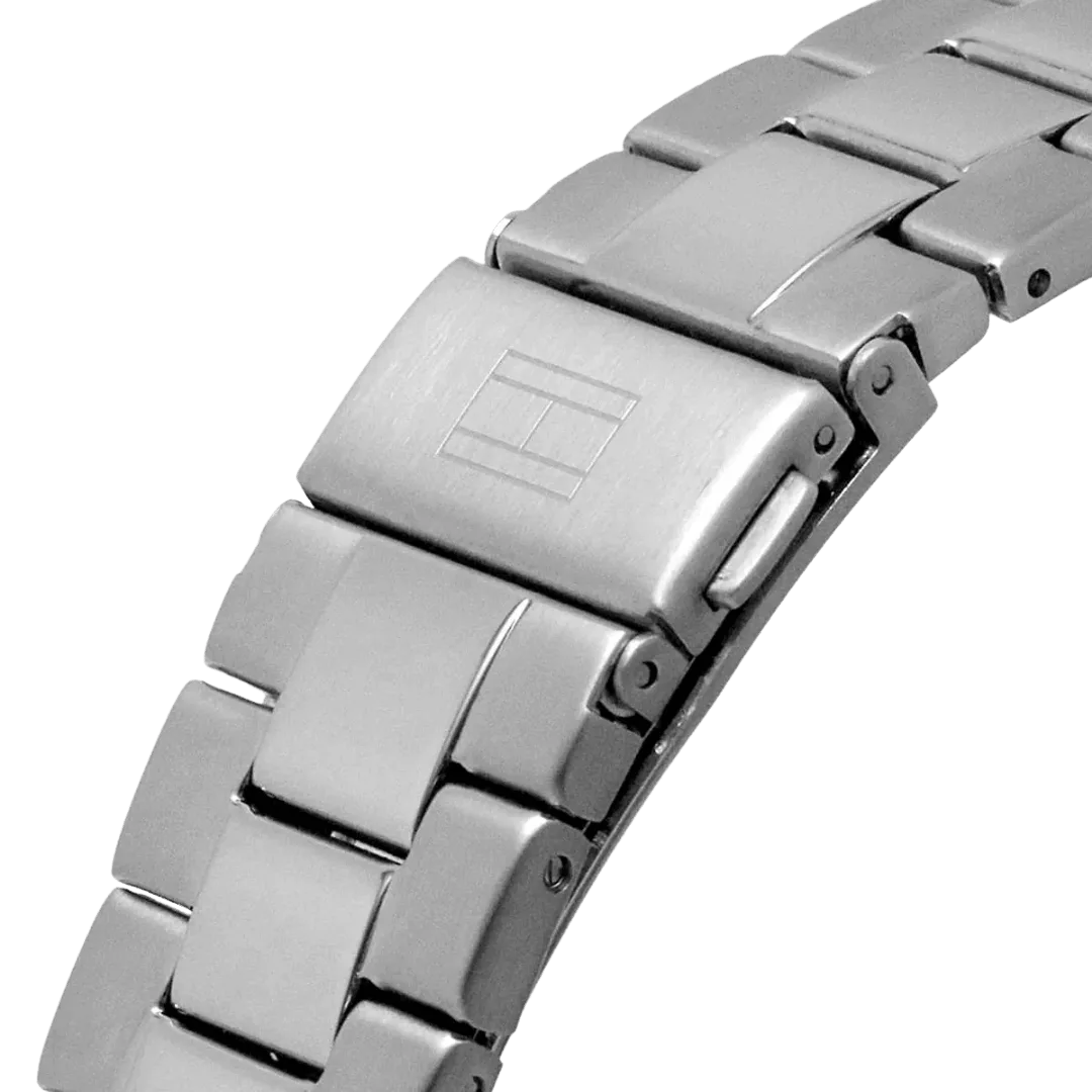 Original Tommy Hilfiger Analogue Multifunction Quartz Watch for Men with Silver Stainless Steel Bracelet-1792007-5 Original Tommy Hilfiger Analogue Multifunction Quartz Watch for Men with Silver Stainless Steel Bracelet-1792007-5