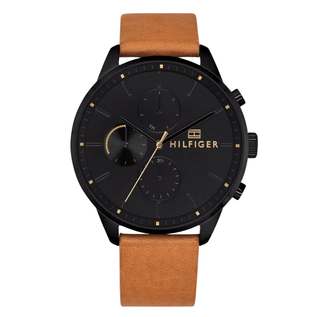 Original Tommy Hilfiger Analogue Multifunction Quartz Watch for men with Brown Leather strap-1791486-1 Original Tommy Hilfiger Analogue Multifunction Quartz Watch for men with Brown Leather strap-1791486-1