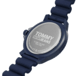 Original Tommy Hilfiger Men’s Analog Quartz Watch with Blue Silicone Strap 1792000-45mm-1