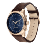 Original Tommy Hilfiger Men’s Analog Quartz Watch with Leather Strap 1710423 Blue strap-1