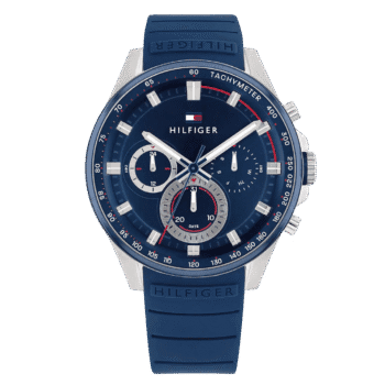 Original Tommy Hilfiger Men's Analog Quartz Watch with Silicone Strap 1791970-1