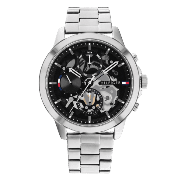Original Tommy Hilfiger Men's Analog Quartz Watch with Stainless Steel Strap 1710477 bracelet-1