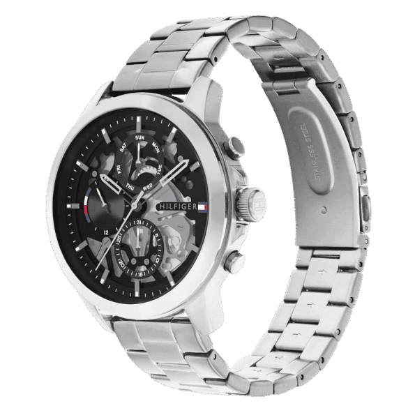 Original Tommy Hilfiger Men's Analog Quartz Watch with Stainless Steel Strap 1710477 bracelet-2