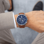 Original Tommy Hilfiger Men’s Analogue Quartz Watch with Leather Strap 1791629 Blue strap-1