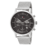 Original Tommy Hilfiger Men’s Analogue Quartz Watch with Stainless Steel Strap 1710396 Silver strap-1