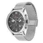 Original Tommy Hilfiger Men’s Analogue Quartz Watch with Stainless Steel Strap 1710396 Silver strap-1