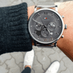 Original Tommy Hilfiger Men’s Analogue Quartz Watch with Stainless Steel Strap 1710396 Silver strap-1