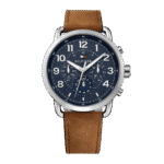 Original Tommy Hilfiger Men’s Blue Leather Casual Watch-1791424-46mm-6