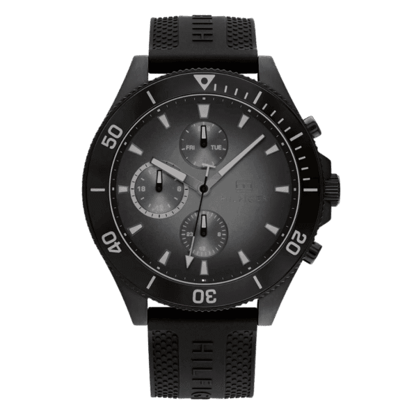 Original Tommy Hilfiger Men's LARSON Watch 1791921-Black-46mm-1