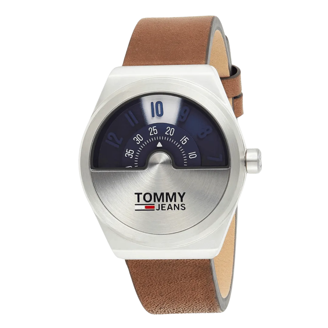 Original Tommy Hilfiger Men's Leather Analog Wrist Watch 1791772-Brown Strap with Blue Dial-42mm-2 Original Tommy Hilfiger Men's Leather Analog Wrist Watch 1791772-Brown Strap with Blue Dial-42mm-2