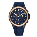 Original Tommy Hilfiger Men's Multi Dial Quartz Watch with Silicone Strap 1791860-1