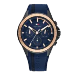 Original Tommy Hilfiger Men's Multi Dial Quartz Watch with Silicone Strap 1791860-1
