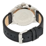 Original Tommy Hilfiger Men’s Quartz Multifunction Stainless Steel and Leather Strap Watch Color Black Model 1791894 black Quartz Watch-1