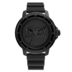 Original Tommy Hilfiger Men’s Quartz Plastic and Silicone Strap Watch Color Black Model 1792001 Black Casual-45mm-1