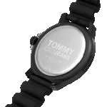 Original Tommy Hilfiger Men’s Quartz Plastic and Silicone Strap Watch Color Black Model 1792001 Black Casual-45mm-1