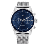 Original Tommy Hilfiger Men's Quartz Watch with Stainless Steel Strap Silver 22 Model 1710420-1