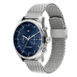 Original Tommy Hilfiger Men’s Quartz Watch with Stainless Steel Strap Silver 22 Model 1710420-1