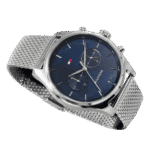 Original Tommy Hilfiger Men’s Quartz Watch with Stainless Steel Strap Silver 22 Model 1710420-1