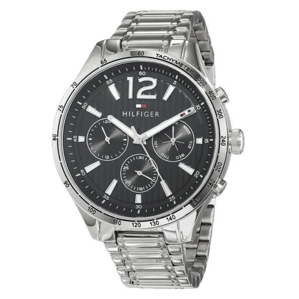 Original Tommy Hilfiger Mens Quartz Wrist Watch Chronograph and Stainless Steel-1791469-2