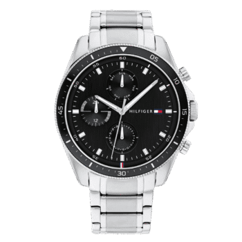 Original Tommy Hilfiger Original Fashion Men's Watch 1791835 Silver 44 mm casual-1