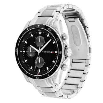 Original Tommy Hilfiger Original Fashion Men's Watch 1791835 Silver 44 mm casual-2
