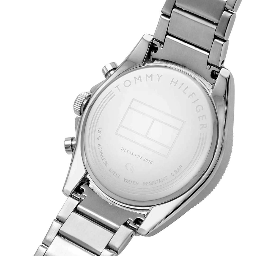 Original Tommy Hilfiger Original Fashion Men's Watch 1791835 Silver 44 mm casual-5