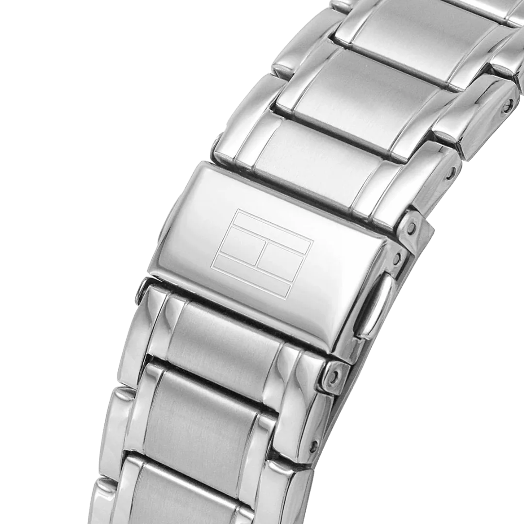 Original Tommy Hilfiger Original Fashion Men's Watch 1791835 Silver 44 mm casual-7