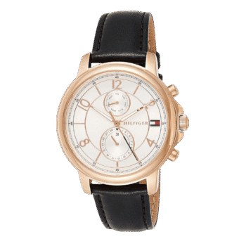 Original Tommy Hilfiger Women Multi dial Quartz Watch with Leather Strap 1781817-39mm-2