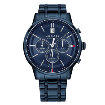 Original Tommy Hilfiger original-watches Men’s Multi Dial Quartz Watch with Stainless Steel Strap 1791694 Blue bracelet-1