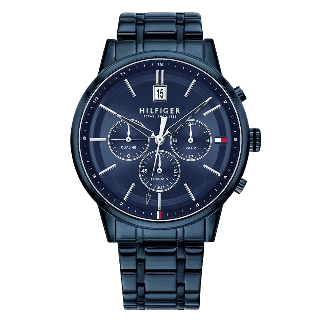 Original Tommy Hilfiger original-watches Men’s Multi Dial Quartz Watch with Stainless Steel Strap 1791694 Blue bracelet-1 Original Tommy Hilfiger original-watches Men’s Multi Dial Quartz Watch with Stainless Steel Strap 1791694 Blue bracelet-1