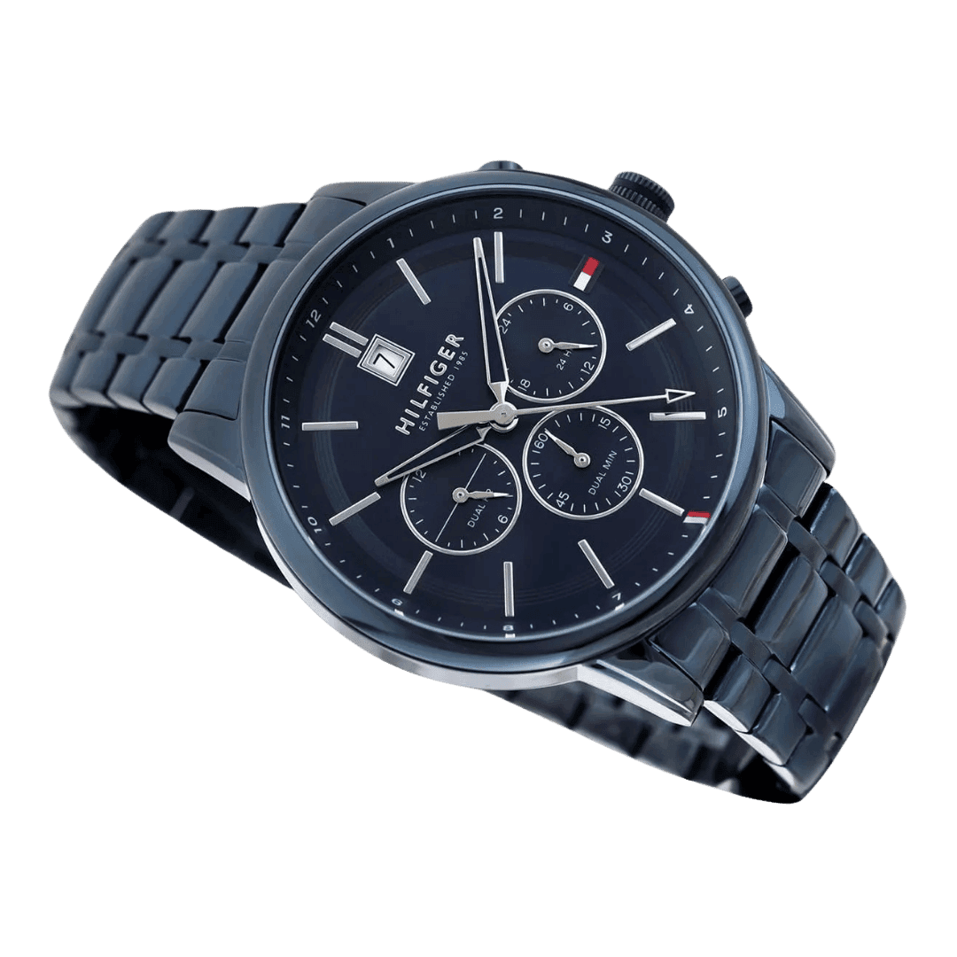 Original Tommy Hilfiger original-watches Men’s Multi Dial Quartz Watch with Stainless Steel Strap 1791694 Blue bracelet-2 Original Tommy Hilfiger original-watches Men’s Multi Dial Quartz Watch with Stainless Steel Strap 1791694 Blue bracelet-2