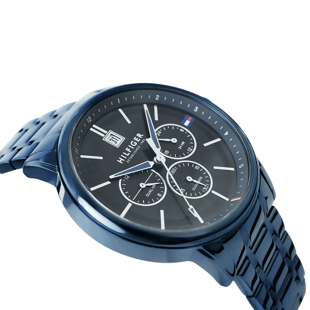 Original Tommy Hilfiger original-watches Men’s Multi Dial Quartz Watch with Stainless Steel Strap 1791694 Blue bracelet-4 Original Tommy Hilfiger original-watches Men’s Multi Dial Quartz Watch with Stainless Steel Strap 1791694 Blue bracelet-4