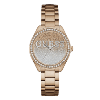 Original-watches Guess Women’s Rose Gold Dial Stainless Steel Band Watch – W0987L3 - 36mm