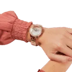 Original-watches Guess Women’s Rose Gold Dial Stainless Steel Band Watch–W0987L3-36mm-1