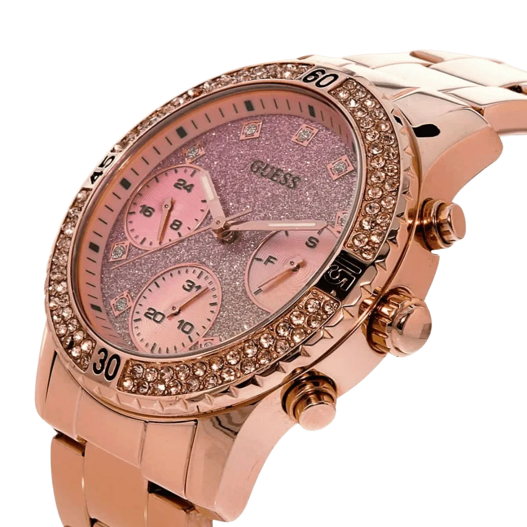 Original Guess Women's Multi Color Dial Stainless Steel Band Watch-W0774L3-38mm-3