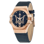 Original Maserati Erkek R8851108027 Potenza Analog Ekran Analog Kuvars Mavi Saat, Mavi, Modern