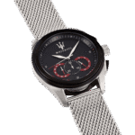 Original Maserati Men’s R8873612005 Traguardo Analog Display Analog Quartz Silver Watch-1