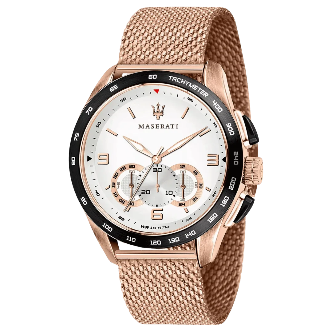 Original Maserati Traguardo R8873612011 Chronograph Tachymeter Quartz Men's Watch-1