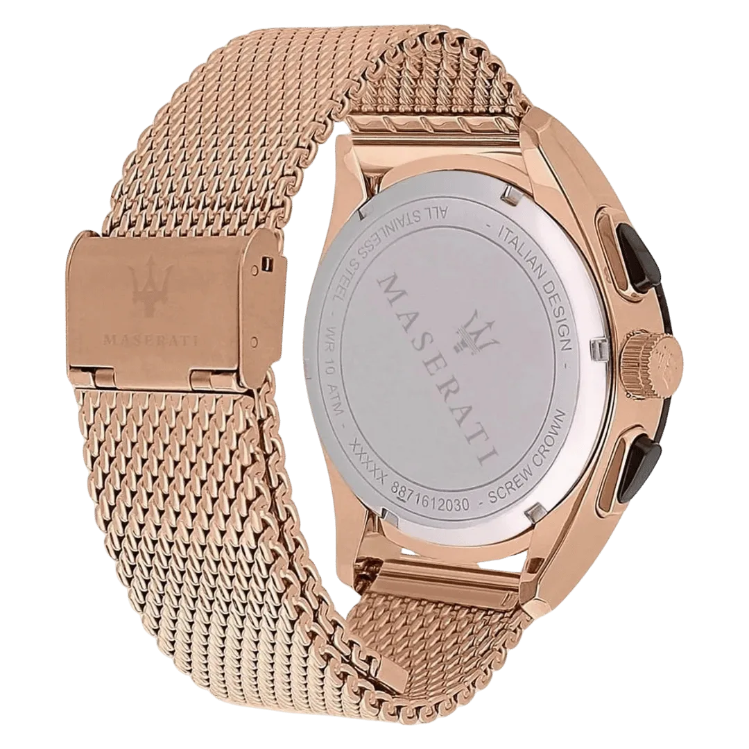 Original Maserati Traguardo R8873612011 Chronograph Tachymeter Quartz Men's Watch-4