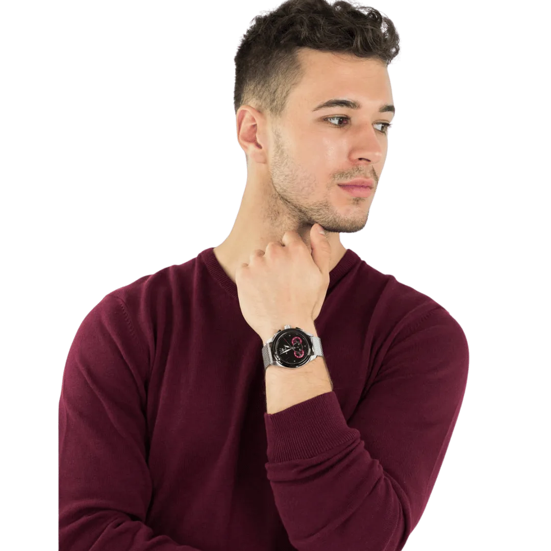 Original Maserati Traguardo R8873612011 Chronograph Tachymeter Quartz Men's Watch-6