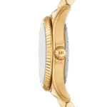 Original Michael Kors Lexington Three-Hand Gold-Tone Stainless Steel Watch-MK4741-1