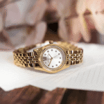 Original Michael Kors Lexington Three-Hand Gold-Tone Stainless Steel Watch-MK4741-1