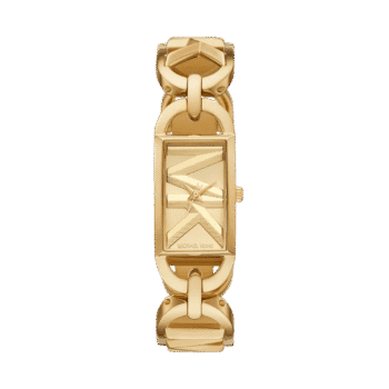 Original Michael Kors MK Empire Three-Hand Gold-Tone Stainless Steel Watch. SKU MK7406, GOLD