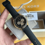 Original Michael Kors Quartz Black Silicon Strap Women’s Watch MK6944-1
