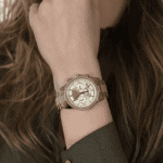 Original Michael Kors Women’s Bryant Chronograph Gold-Tone Steel Watch-MK6597-1