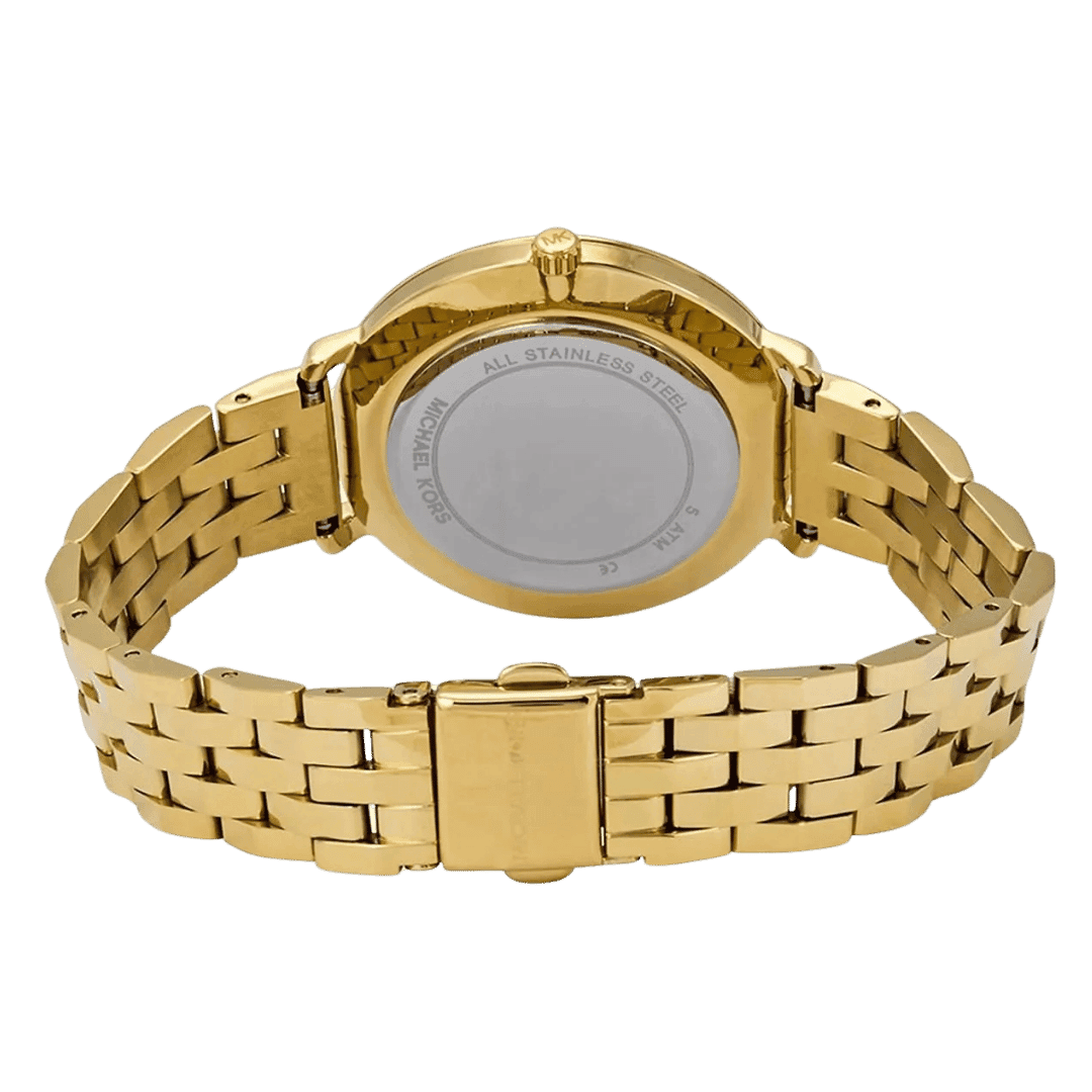 Original Michael Kors Women's Pyper Three-Hand Gold-Tone Stainless Steel Watch-38mm-5