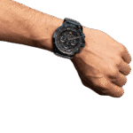 Original TOMMY HILFIGER LUCA MEN’s GREY DIAL IONIC PLATED BLUE STEEL WATCH-1710493 GREY bracelet-1