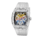 GUESS Mens Clear Multi-function Watch GW0499G3-White strap-1