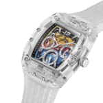 GUESS Mens Clear Multi-function Watch GW0499G3-White strap-1