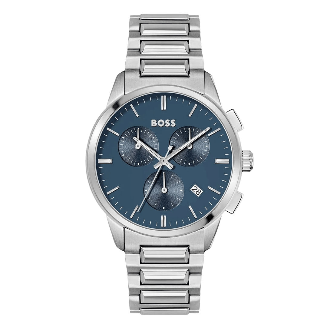 Original BOSS HB Men Analog Quartz Watch with Stainless Steel Strap 1513927-1